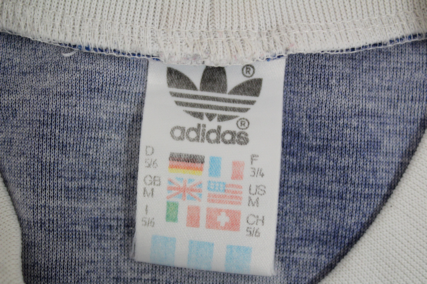ADIDAS 80'S VINTAGE TEMPLATE FOOTBALL SHIRT MEDIUM