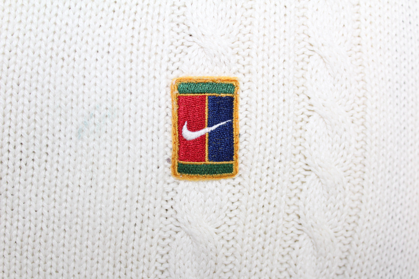 NIKE 90'S VINTAGE TN CHALLENGE COURT TENNIS SLEEVELESS KNIT JUMPER XL