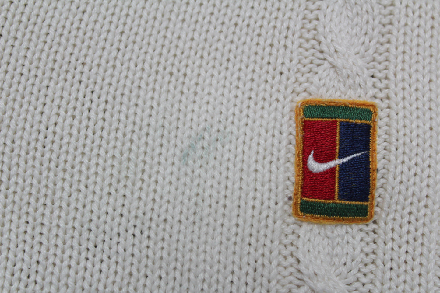 NIKE 90'S VINTAGE TN CHALLENGE COURT TENNIS SLEEVELESS KNIT JUMPER XL