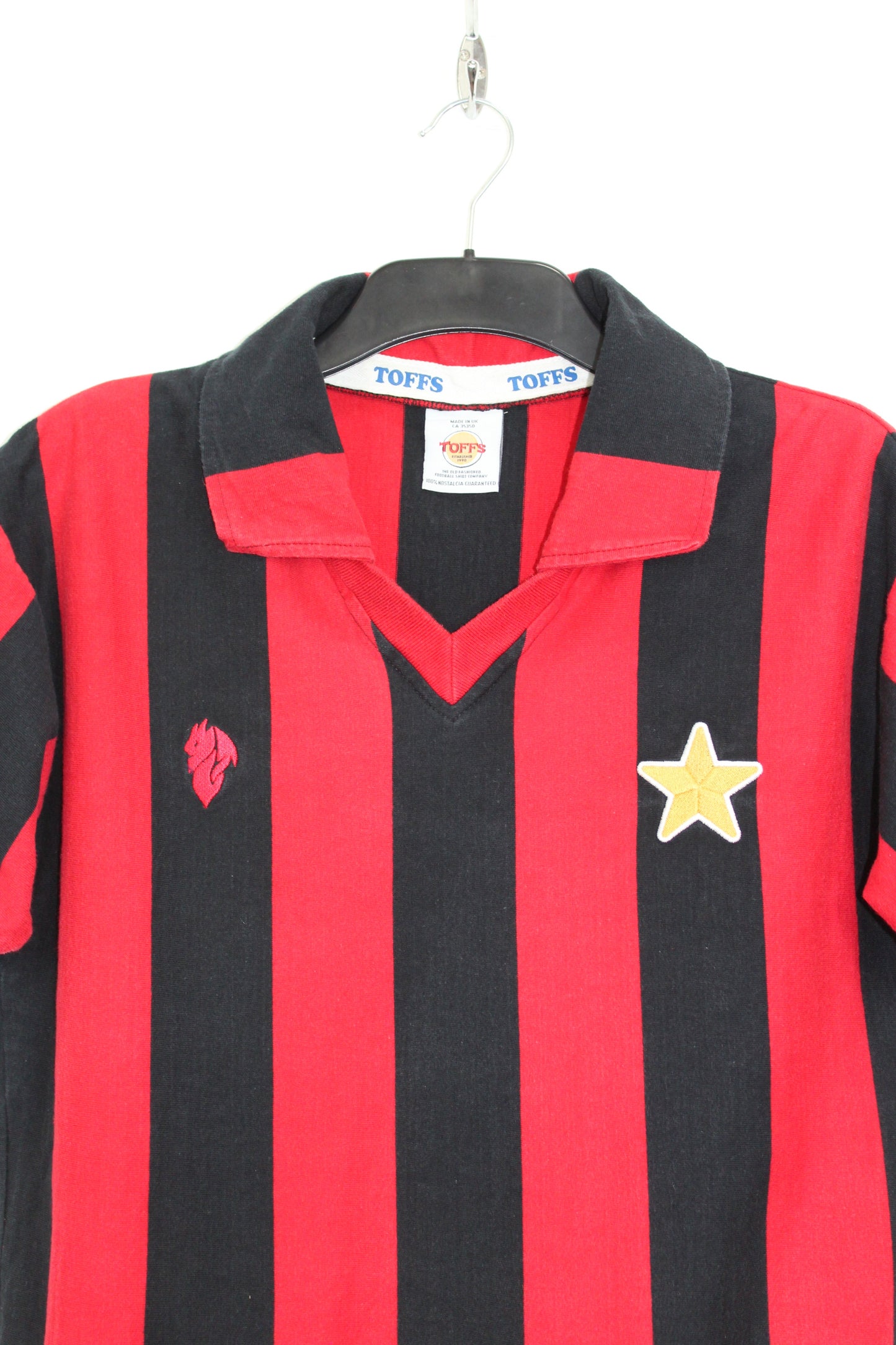 AC MILAN 1980-81 TOFFS RETRO HOME FOOTBALL SHIRT MEDIUM