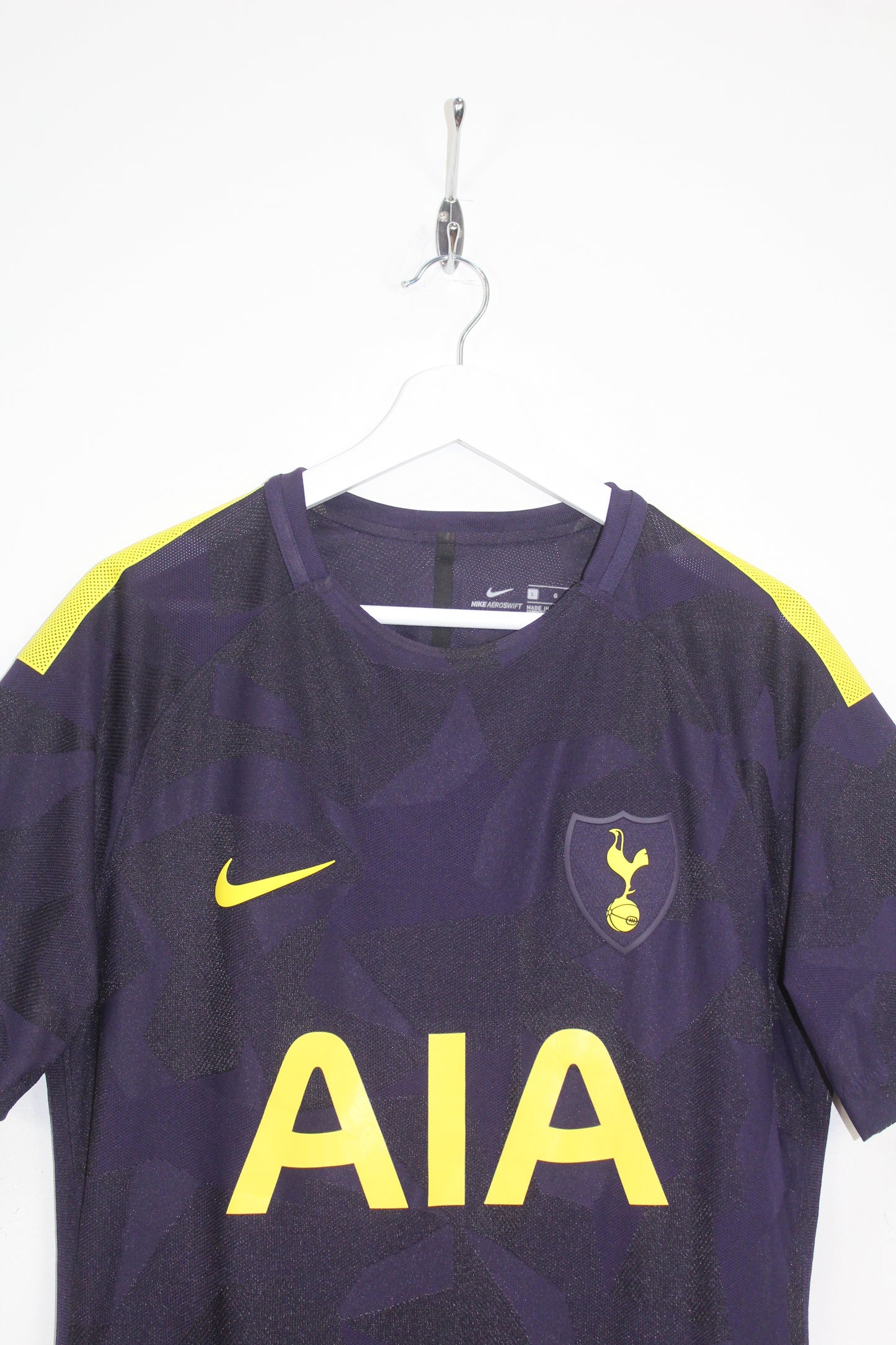 TOTTENHAM HOTSPUR 2017-18 NIKE THIRD PLAYER ISSUE FOOTBALL SHIRT LARGE