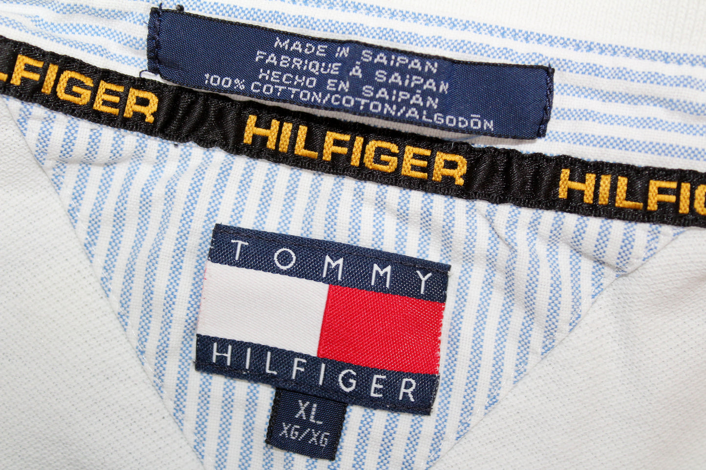 TOMMY HILFIGER FERRARI RACING TEAM 90'S VINTAGE POLO SHIRT XL