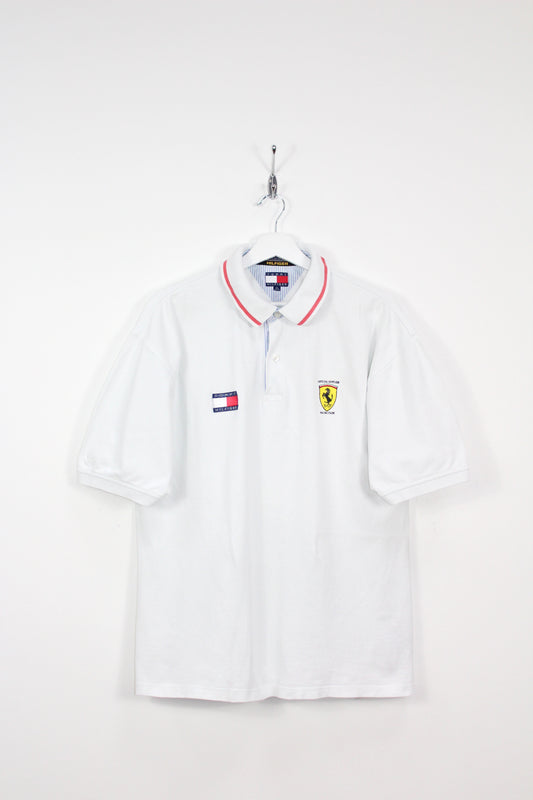 TOMMY HILFIGER FERRARI RACING TEAM 90'S VINTAGE POLO SHIRT XL