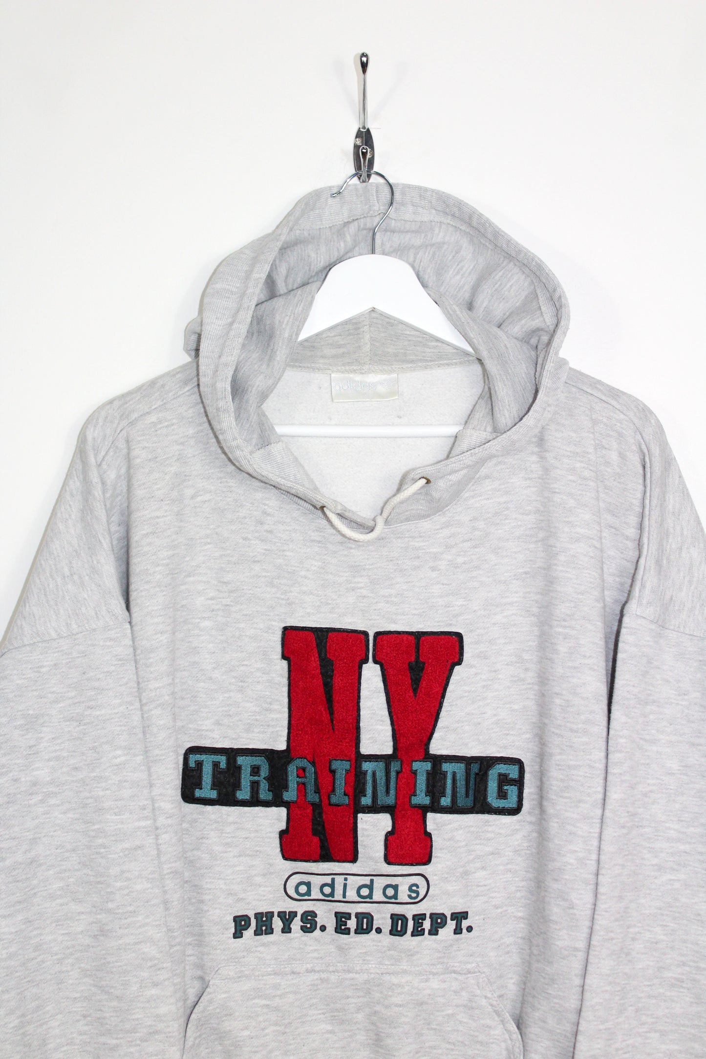 ADIDAS 90'S VINTAGE NEW YORK TRAINING HOODIE SWEATSHIRT LARGE