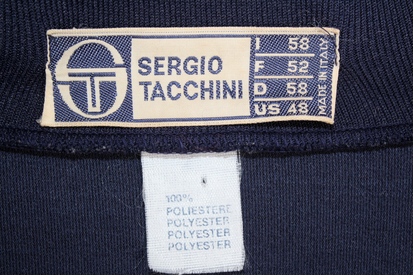 SERGIO TACCHINI OG 80'S VINTAGE JOHN MCENROE STAR TRACKSUIT TOP JACKET XL