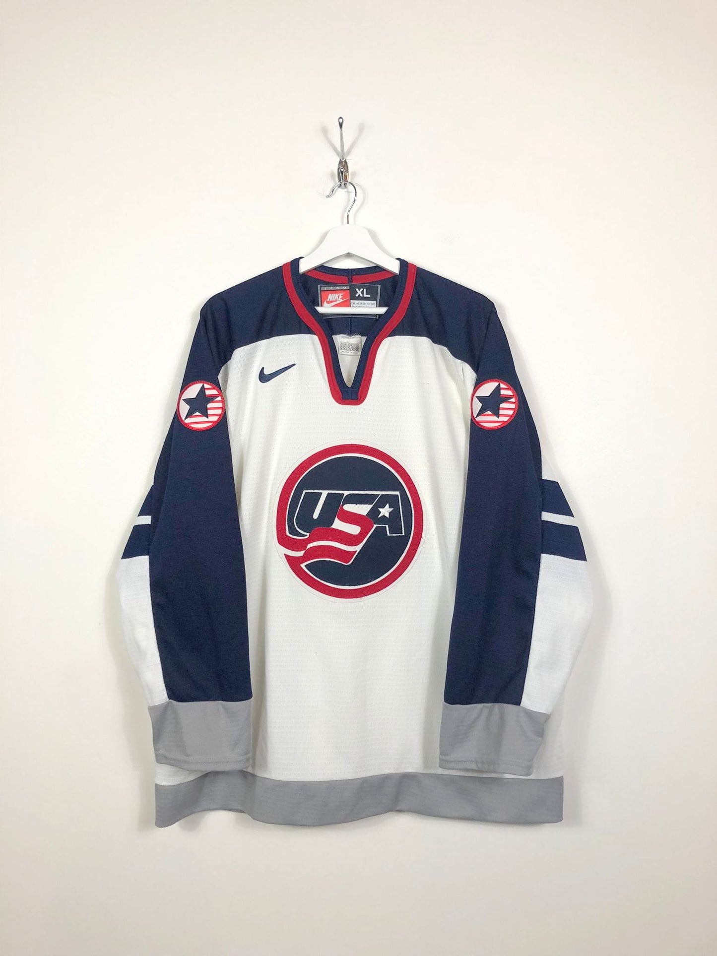 NIKE TEAM USA OLYMPIC GAMES 1998 ICE HOCKEY JERSEY XL