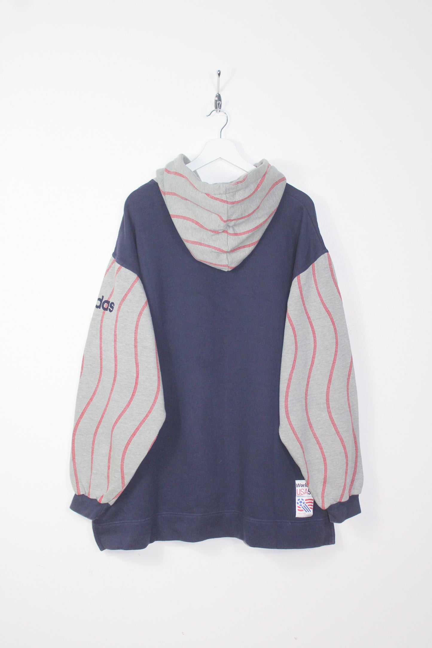 ADIDAS VINTAGE 1994 WORLD CUP USA 94 HOODIE SWEATSHIRT XL