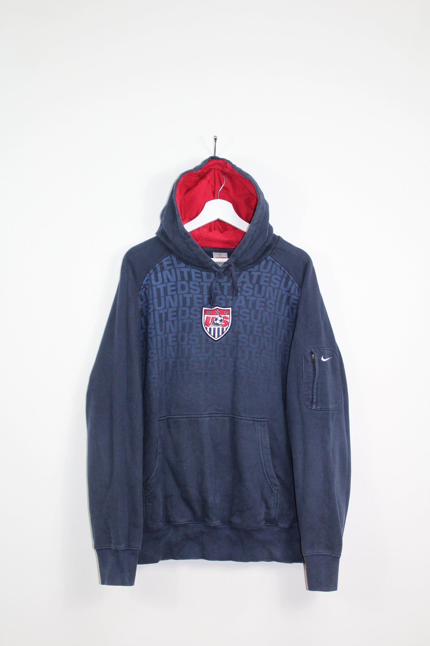 NIKE VINTAGE USA FOOTBALL TEAM HOODIE SWEATSHIRT XL