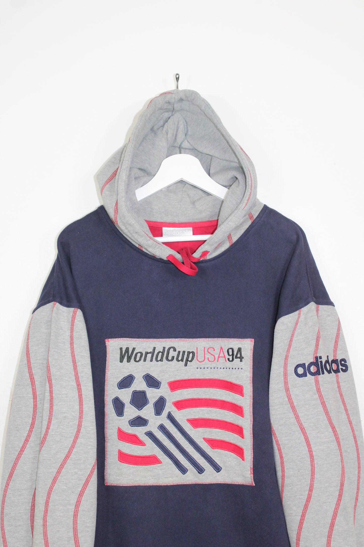 ADIDAS VINTAGE 1994 WORLD CUP USA 94 HOODIE SWEATSHIRT XL