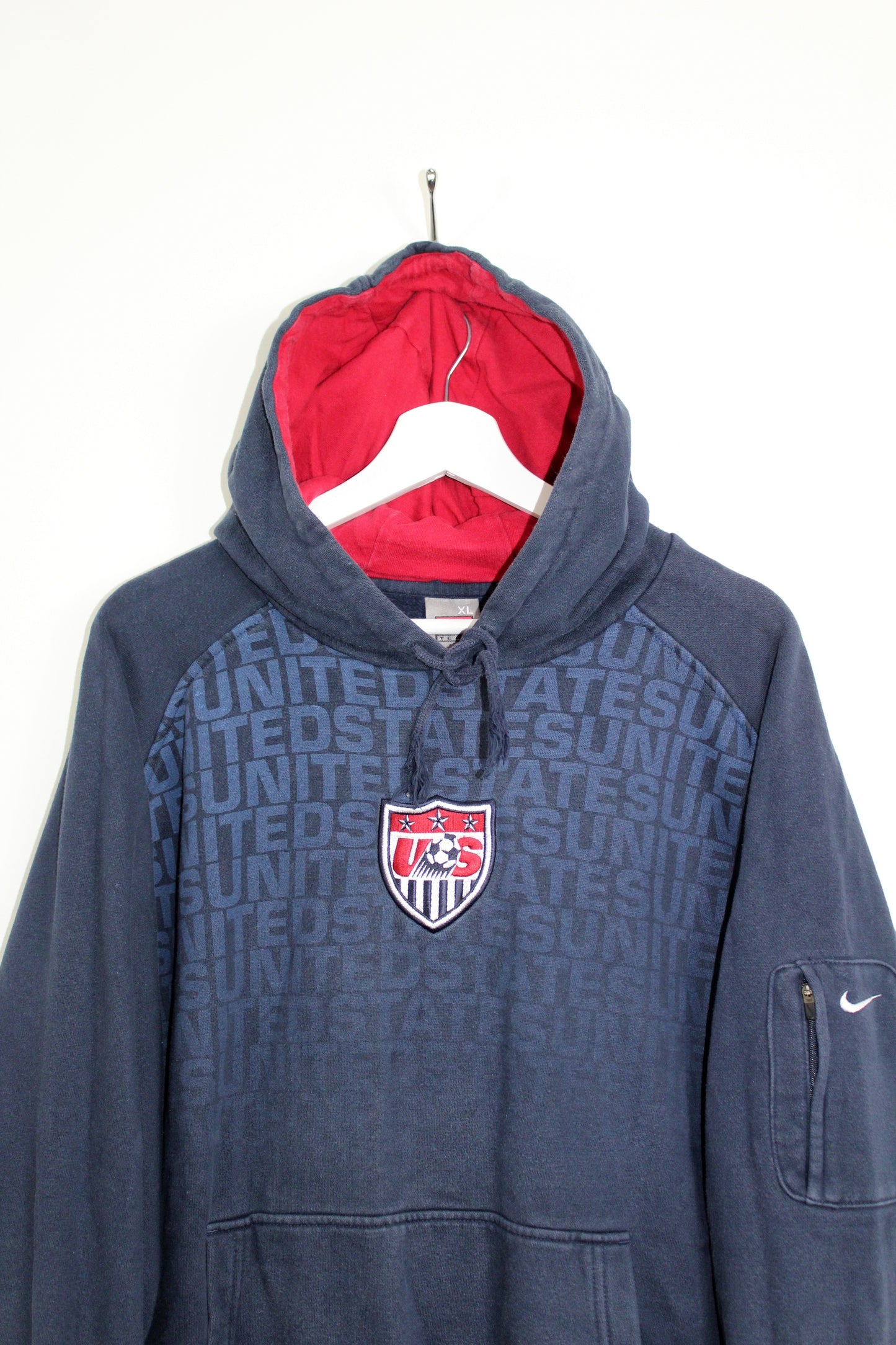 NIKE VINTAGE USA FOOTBALL TEAM HOODIE SWEATSHIRT XL