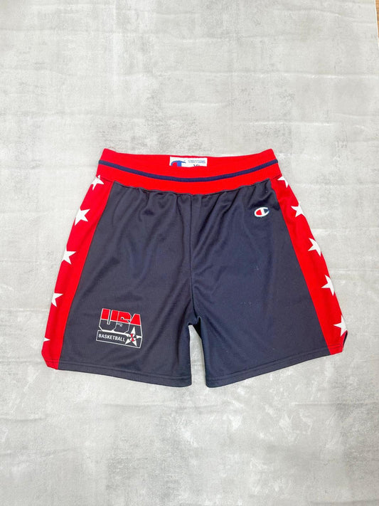 VINTAGE TEAM USA 1996 CHAMPION NBA SHORTS XL