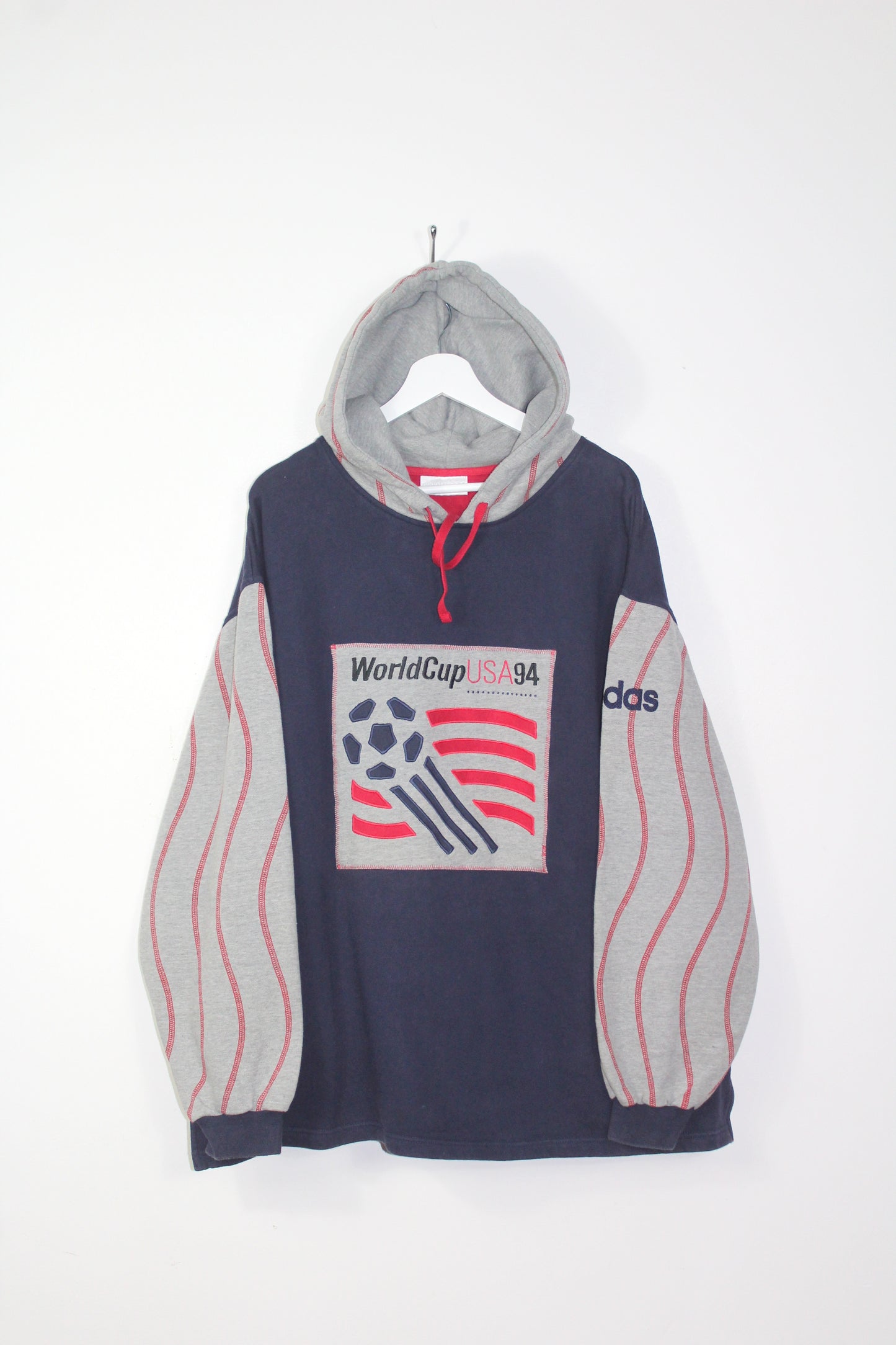ADIDAS VINTAGE 1994 WORLD CUP USA 94 HOODIE SWEATSHIRT XL