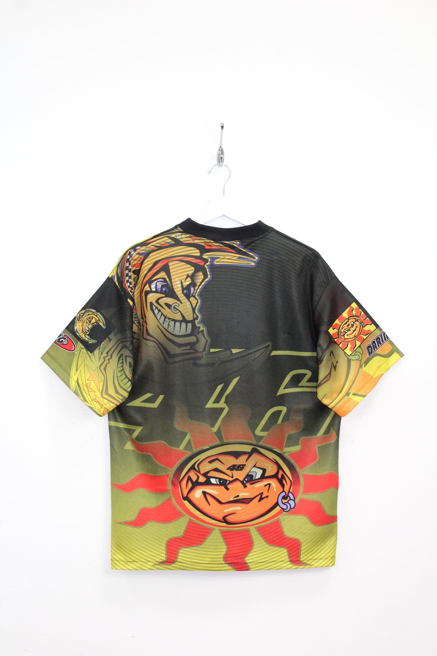 VINTAGE DARING VALENTINO ROSSI THE DOCTOR 46 MOTO GP GRAPHIC RACING T-SHIRT LARGE