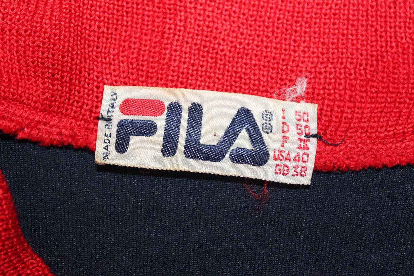 FILA 70'S VINTAGE VARISSA VELOUR TRACKSUIT TOP JACKET MEDIUM