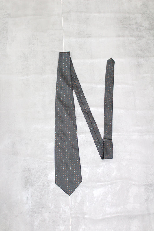VINTAGE GIANNI VERSACE GEOMETRIC PATTERN SILK TIE