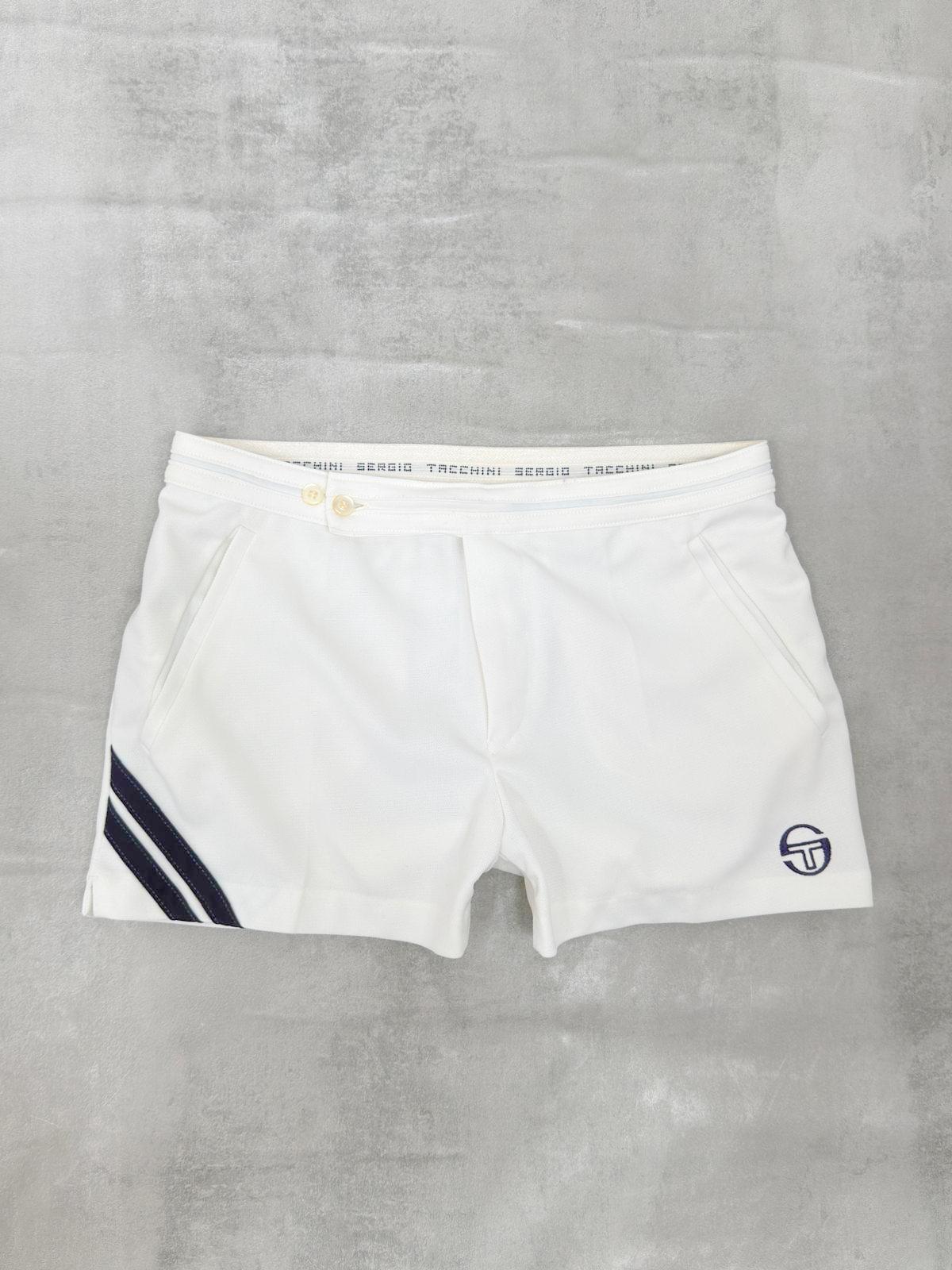 SERGIO TACCHINI 80'S VINTAGE MCENROE WIMBLEDON TENNIS SHORTS MEDIUM