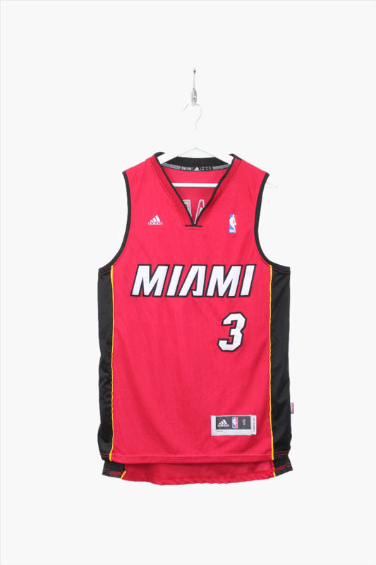 ADIDAS MIAMI HEAT 2010-14 #3 WADE NBA SWINGMAN JERSEY SMALL