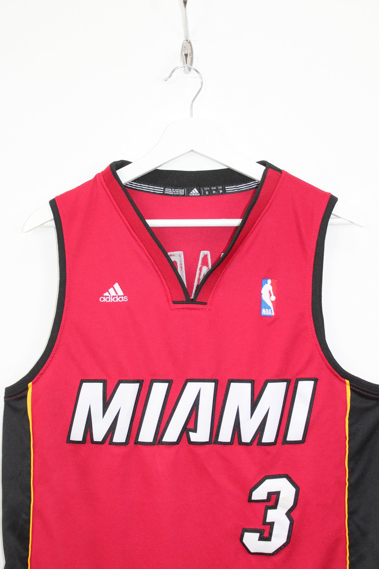 ADIDAS MIAMI HEAT 2010-14 #3 WADE NBA SWINGMAN JERSEY SMALL