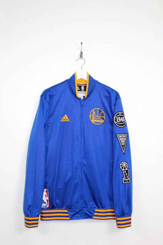 ADIDAS GOLDEN STATE WARRIORS 2015-16 ON COURT WARM UP TRACK JACKET MEDIUM