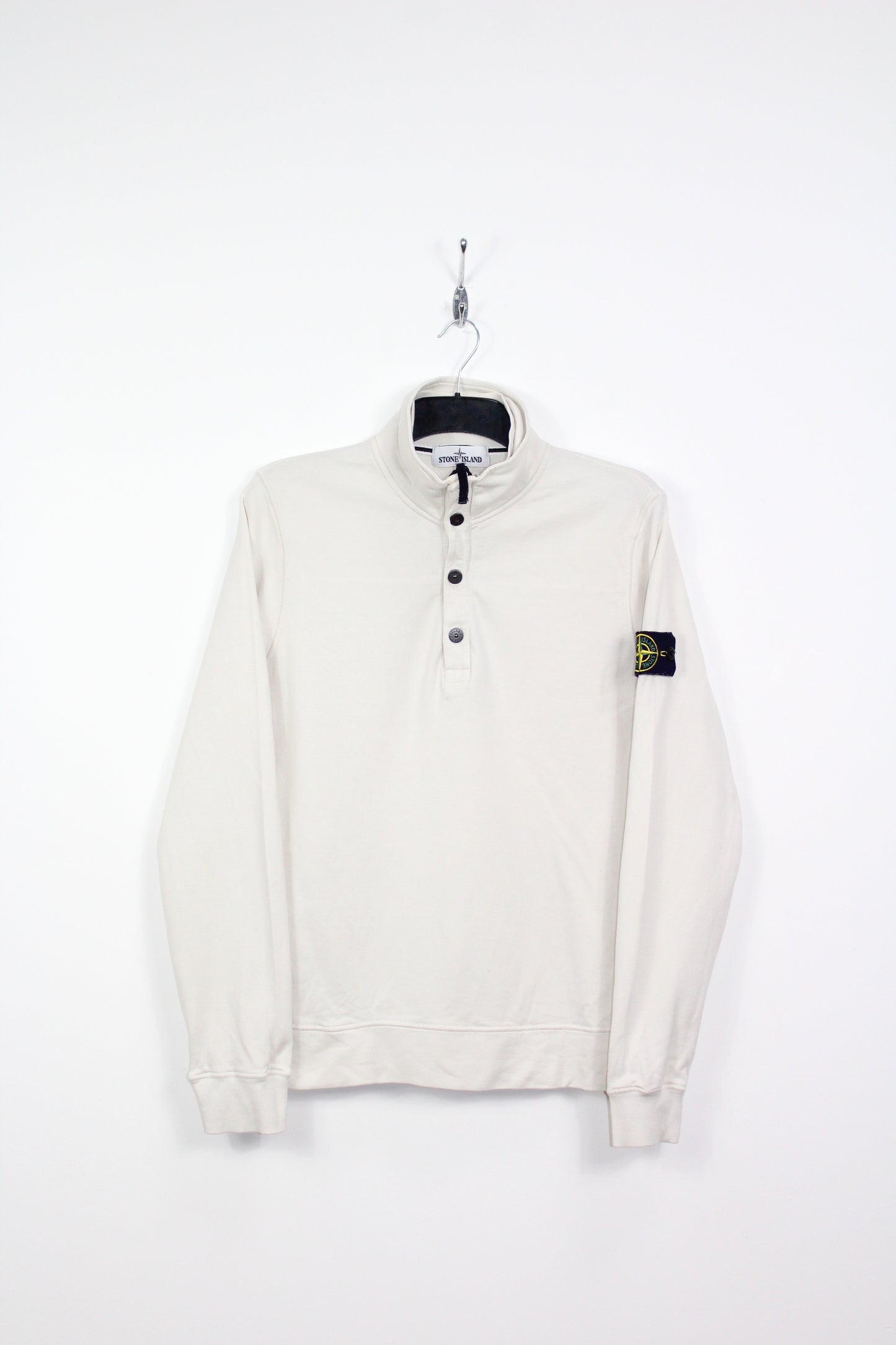 STONE ISLAND SS 2012  1/4 ZIP-BUTTON UP SWEATSHIRT SMALL