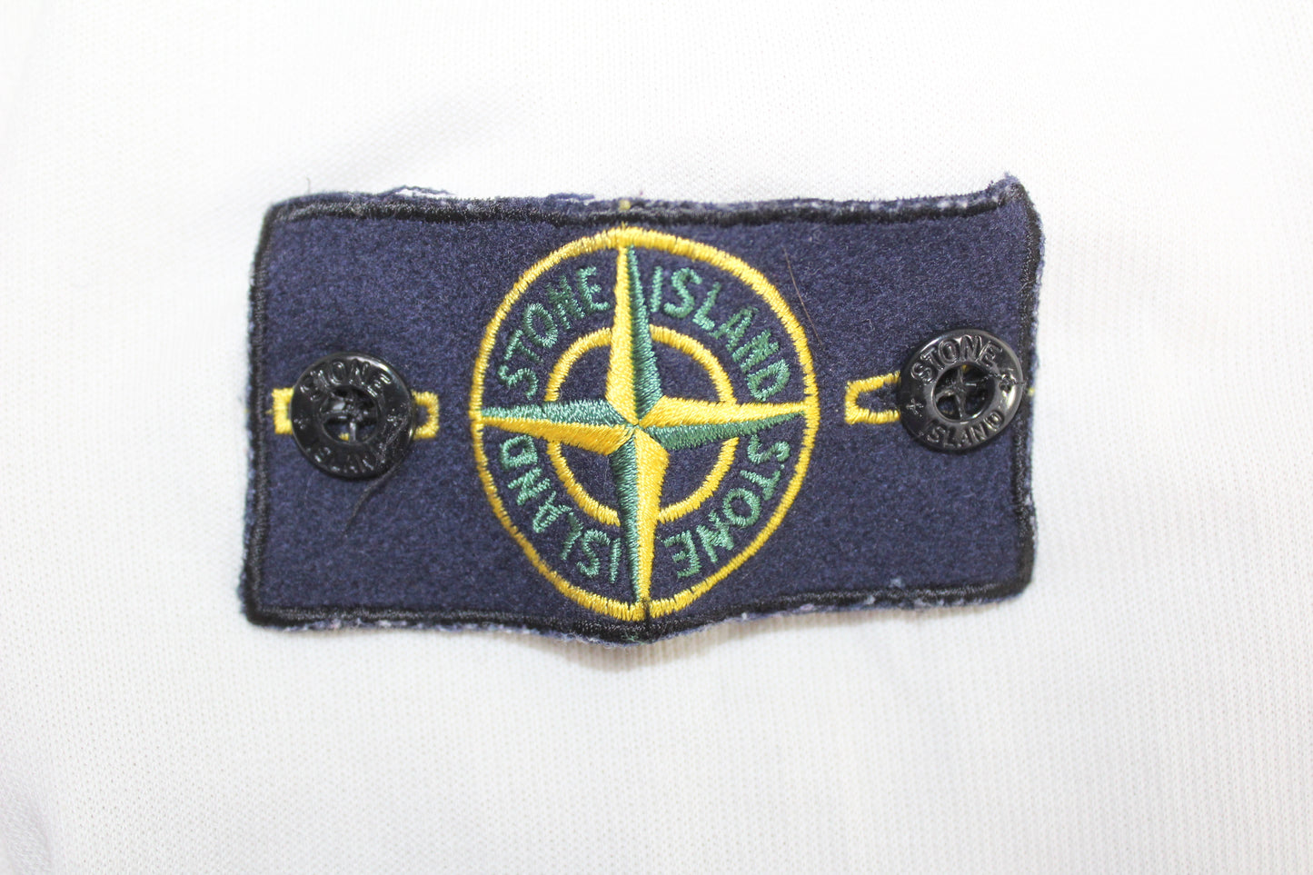 STONE ISLAND SS 2012  1/4 ZIP-BUTTON UP SWEATSHIRT SMALL