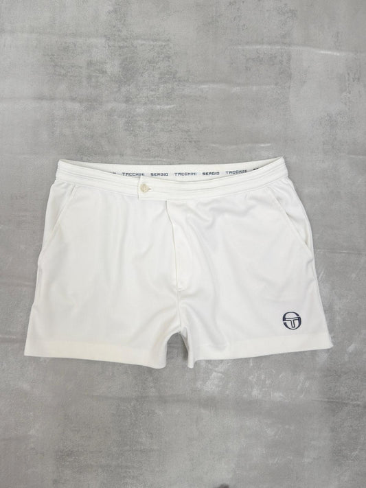 SERGIO TACCHINI 80'S VINTAGE DYER THE BUSINESS TENNIS SHORTS MEDIUM