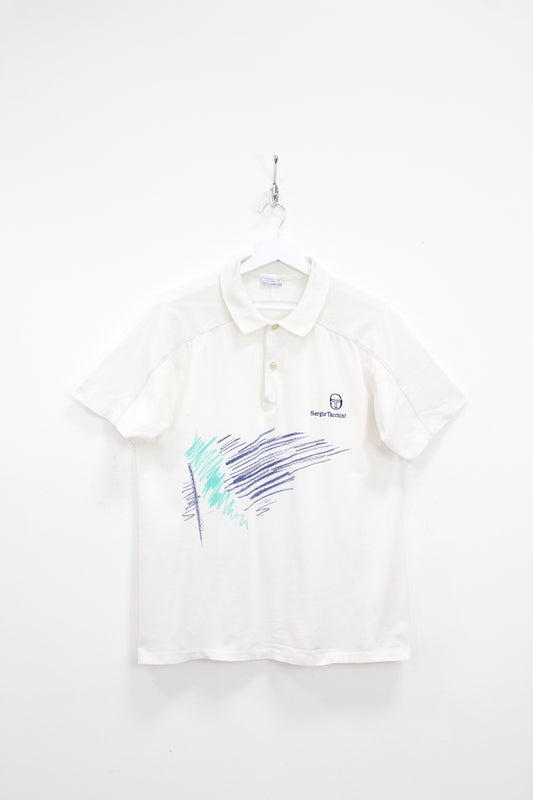 SERGIO TACCHINI OG 80'S VINTAGE WILANDER 1988 TENNIS POLO SHIRT LARGE