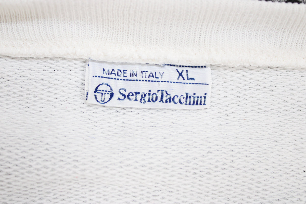 SERGIO TACCHINI 80'S VINTAGE SAMPRAS US OPEN 1989 TENNIS SLEVELESS SWEATSHIRT XL
