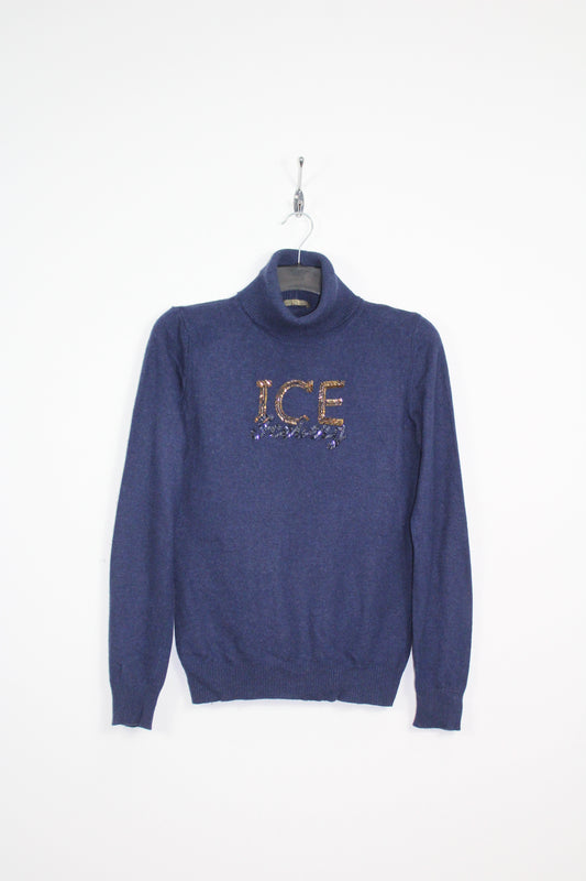 ICEBERG ICE 90'S VINTAGE ROLL NECK WOOL SWEATSHIRT SMALL