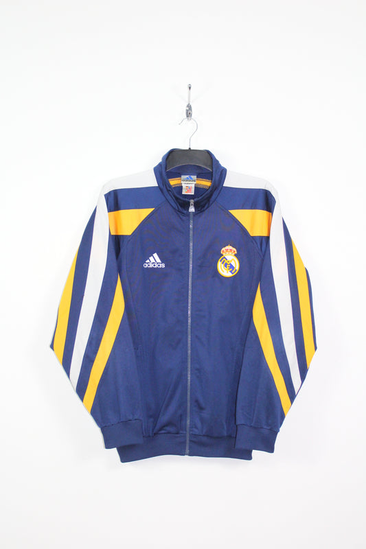 REAL MADRID 1998-99 ADIDAS VINTAGE TRACKSUIT TOP JACKET MEDIUM