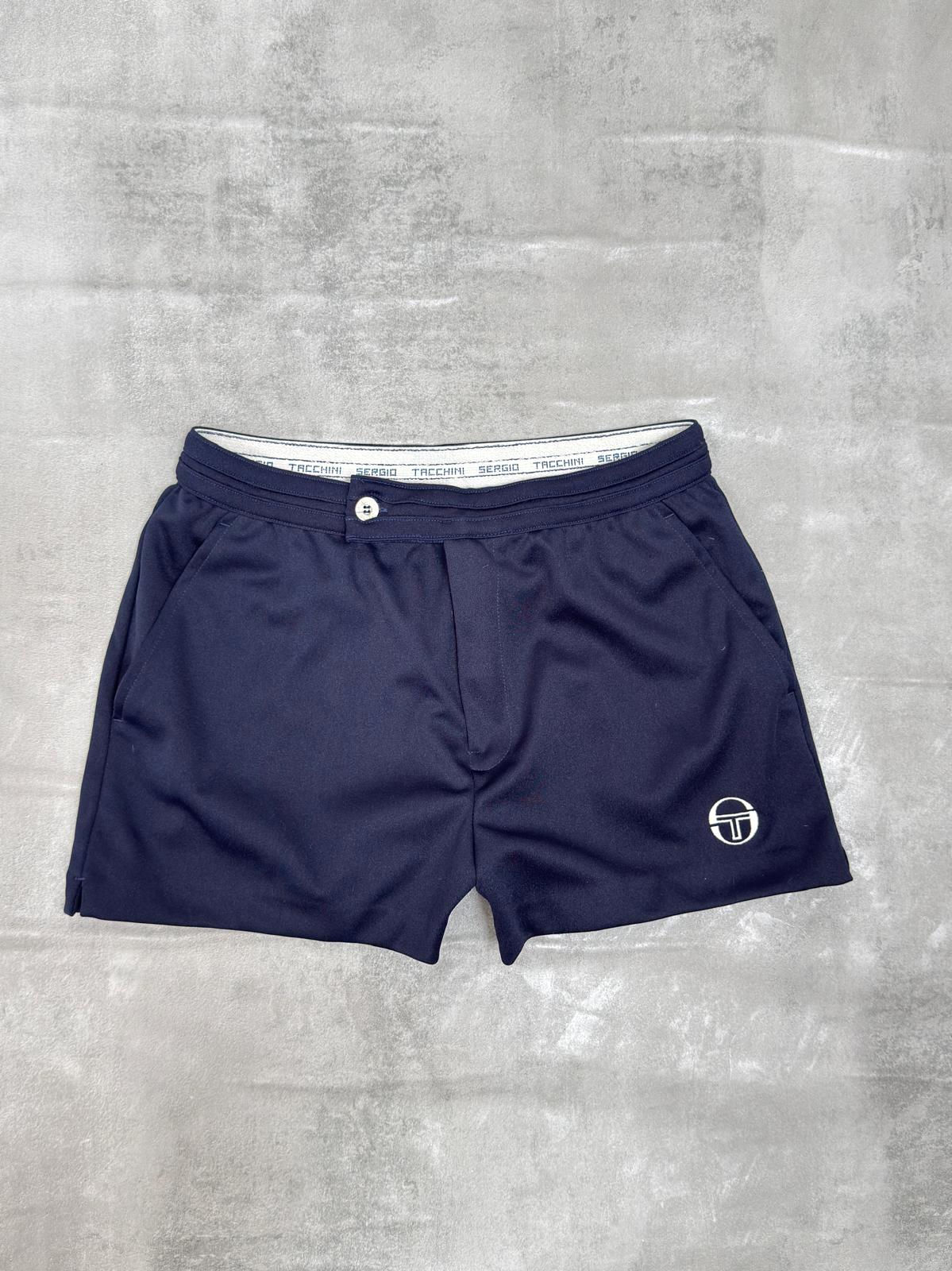 SERGIO TACCHINI 80'S VINTAGE DYER THE BUSINESS TENNIS SHORTS MEDIUM
