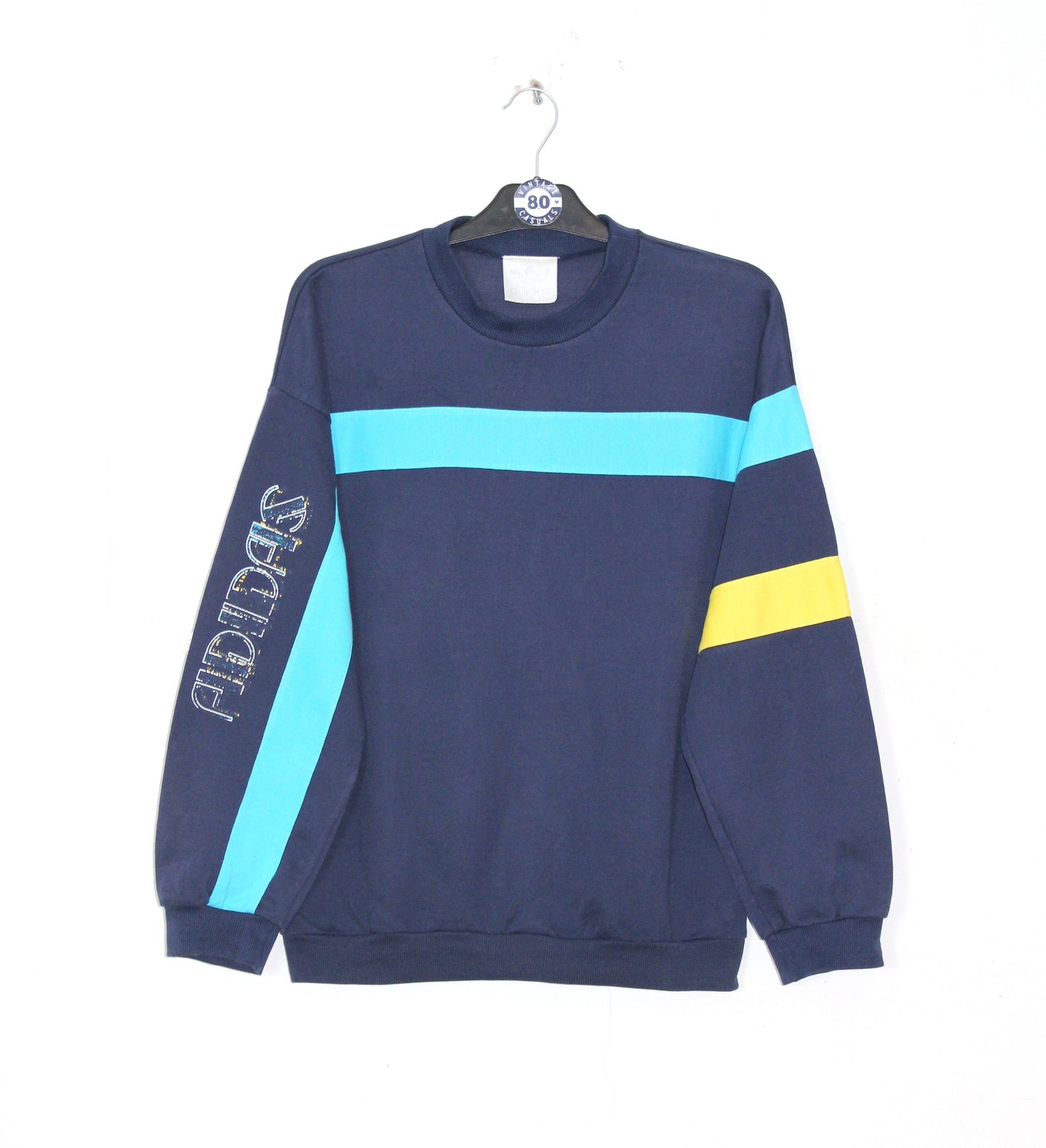 ADIDAS 90'S VINTAGE COLOUR BLOCK SWEATSHIRT MEDIUM