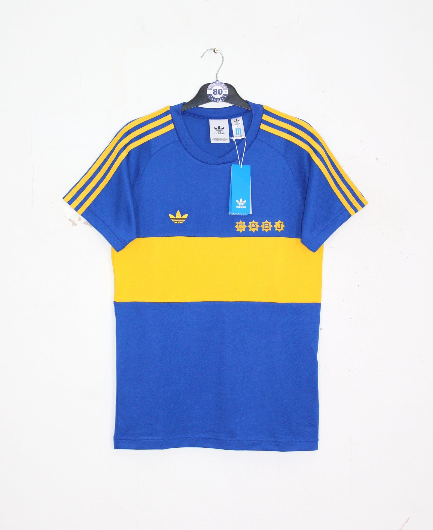 ADIDAS ORIGINALS BOCA JUNIORS MARADONA 1981 FOOTBALL SHIRT SMALL