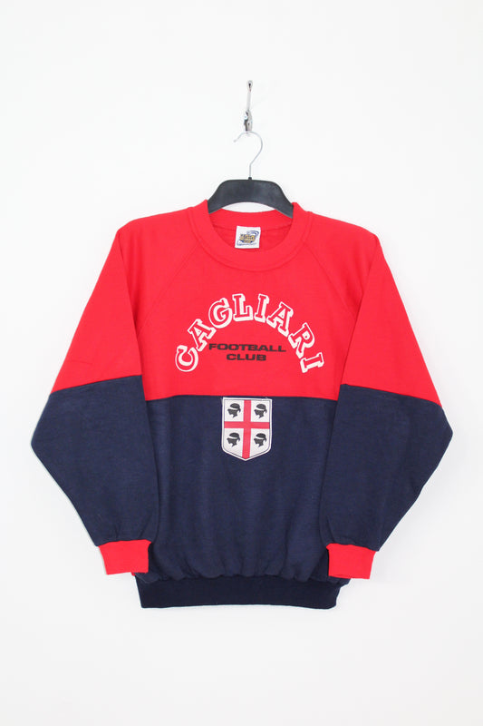 CAGLIARI 90'S VINTAGE LE FELPE DEI GRANDI CLUB FOOTBALL SWEATSHIRT MEDIUM