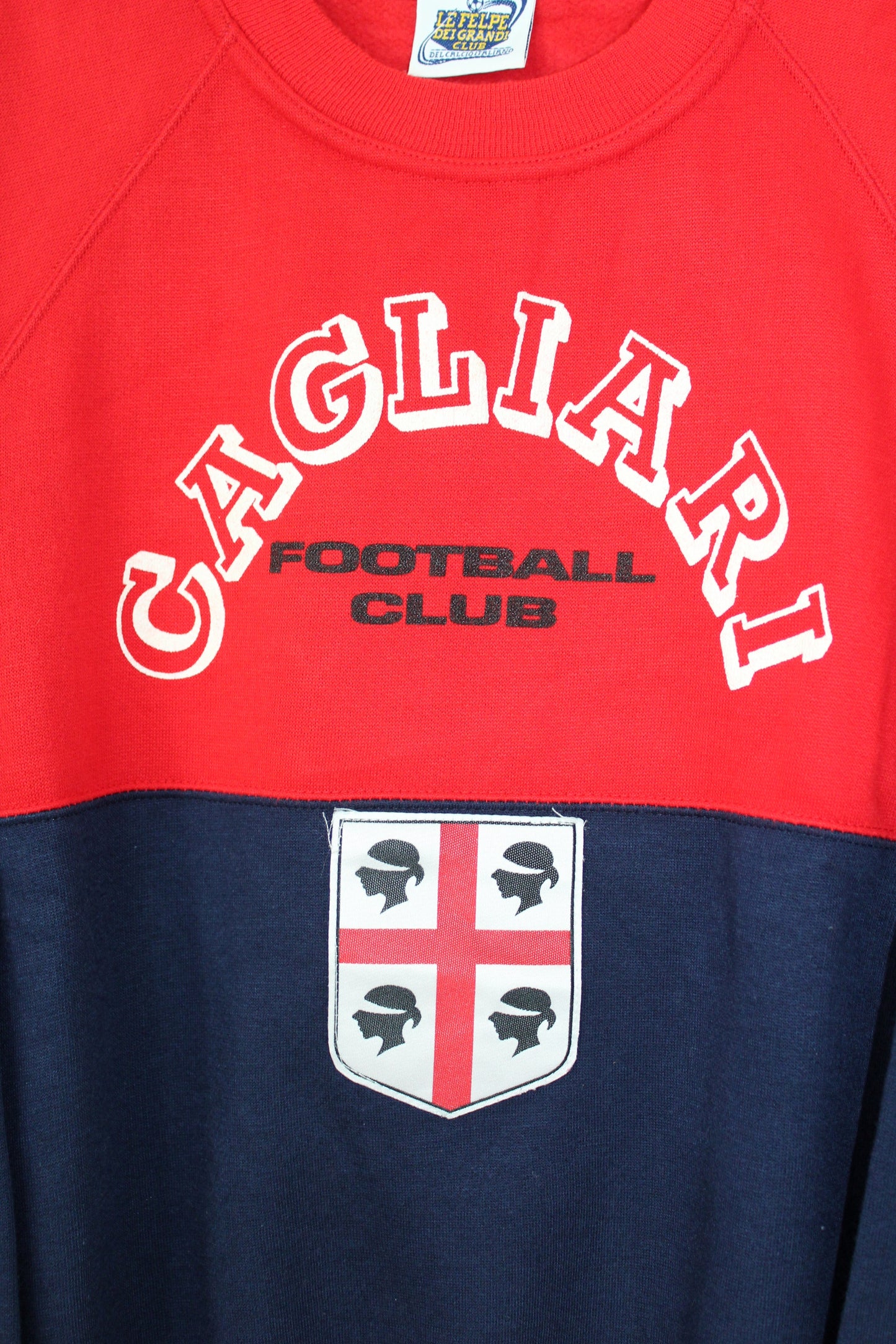 CAGLIARI 90'S VINTAGE LE FELPE DEI GRANDI CLUB FOOTBALL SWEATSHIRT MEDIUM