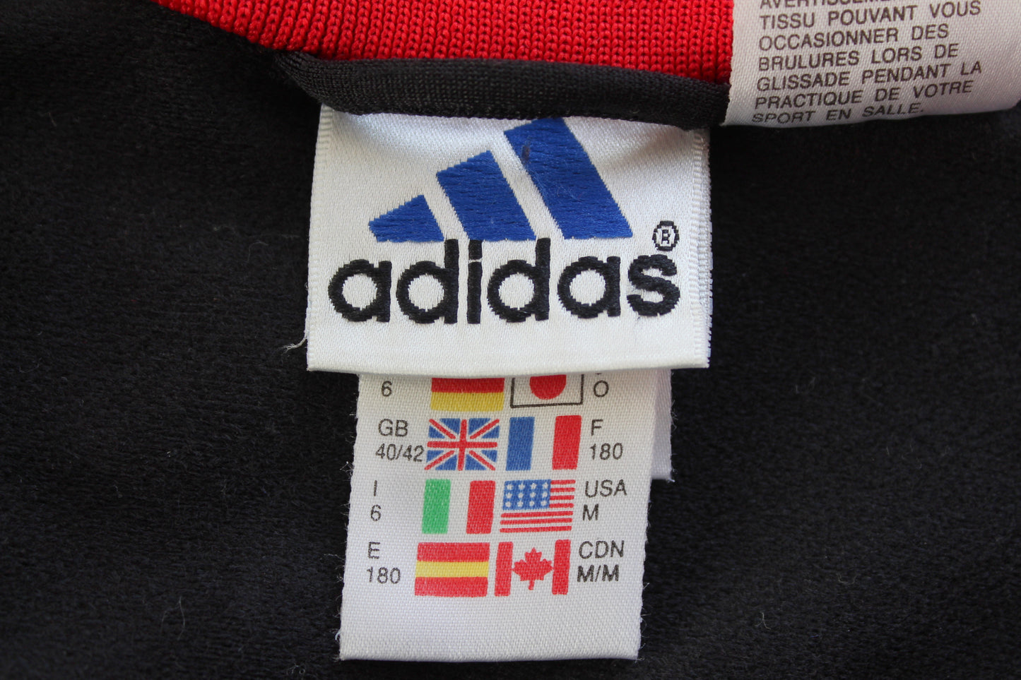 AC MILAN 1999 ADIDAS VINTAGE TRACKSUIT TOP JACKET LARGE