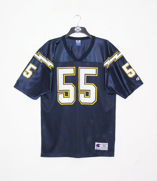 CHAMPION SAN DIEGO CHARGERS 1994 #55 JUNIOR SEAU NFL JERSEY MEDIUM